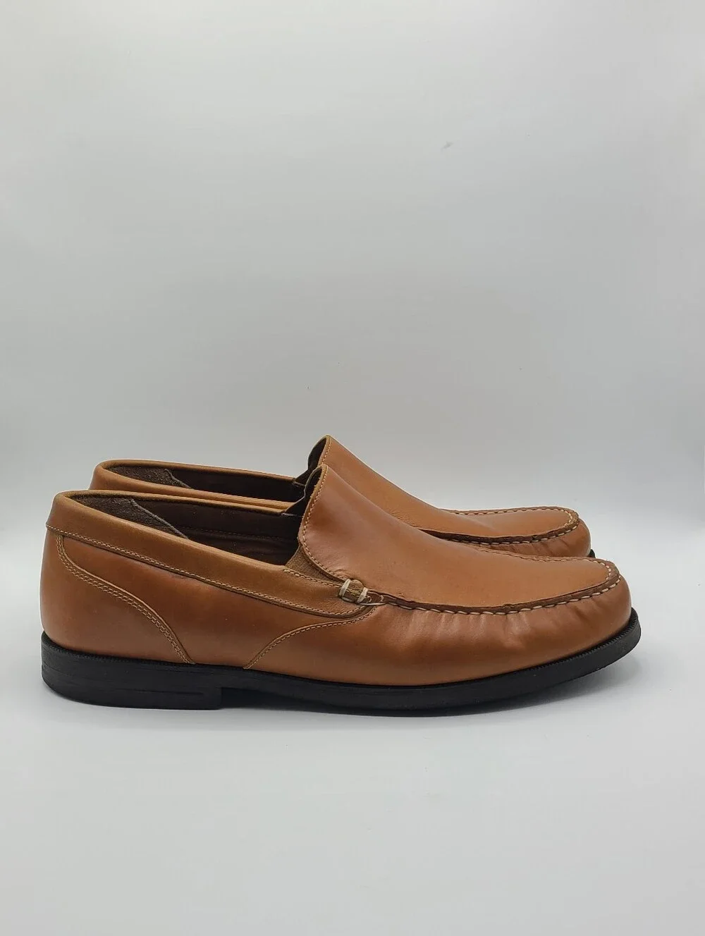 Rockport Tan Leather Slip-on Loafers 11 Wide